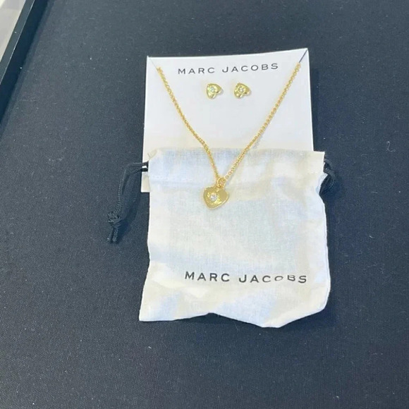 Marc Jacobs Earring and Necklace Set-Gold ** Limited Edition** - Picture 3 of 7